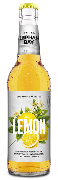 20 x 0.33L Elephant Bay Ice Tea Lemon Iced Tea glass bottle in original box with reusable deposit