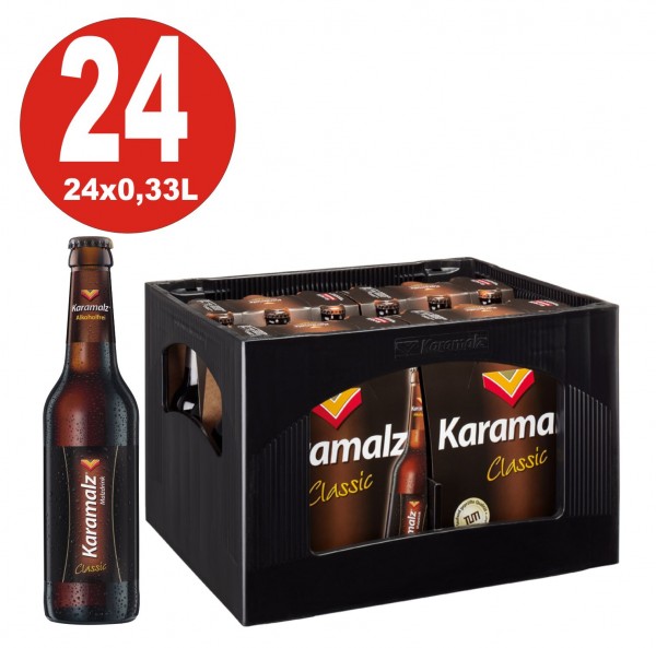 Karamalz Malzdrink - Alcohol Free 24x0,33l - Bottle cardboard
