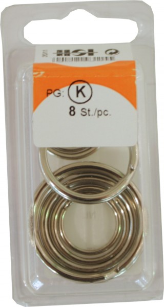 K sorted key rings
