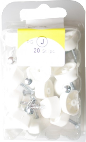 Ground carrier plastic white nail