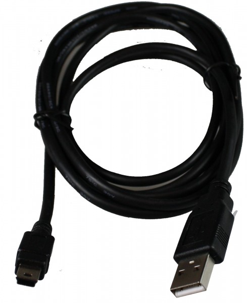 Computer USB - mini USB cable 1, 8 m black