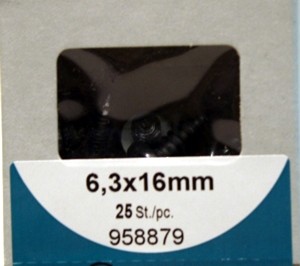 Liko 6, 3x16mm galvanised sheet metal screws