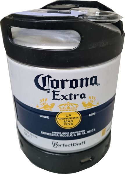 Corona Extra Perfect Draft 6 liter barrel 4.5% vol. Reusable deposit