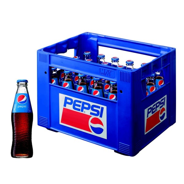 24 x Pepsi-Cola 0.2L glass bottle in original box