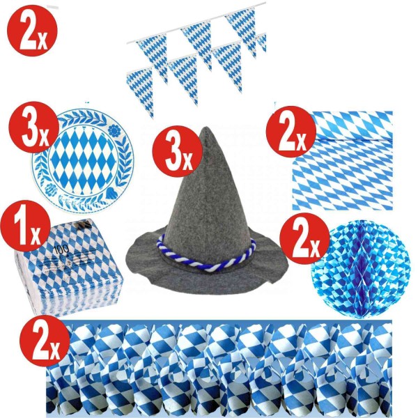 15 piece Oktoberfest decoration set_15 = 141 items