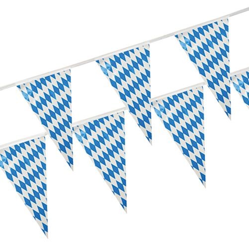 1 x 10 m Kunststoof pennant chain "Freistaat Bayern" 10 meters long