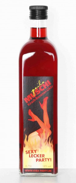 Horny pussy cherry and banana liqueur 0.75 liters