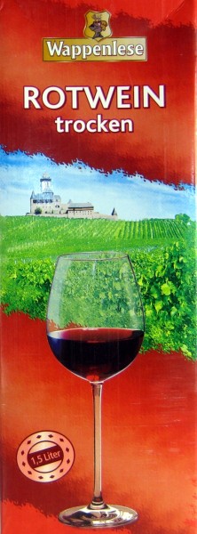 Coat of arms of reading red dry wine 1,5 L Pack