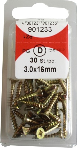 Pozidrive chipboard screws