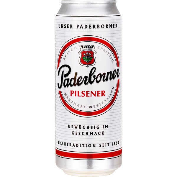 24 x Paderborn Pilsener 0.5L can 4.8% vol.alc. ONE WAY