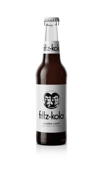 24 x Fritz-Kola classic light 0,33L glass bottle in original box MULTIWAY