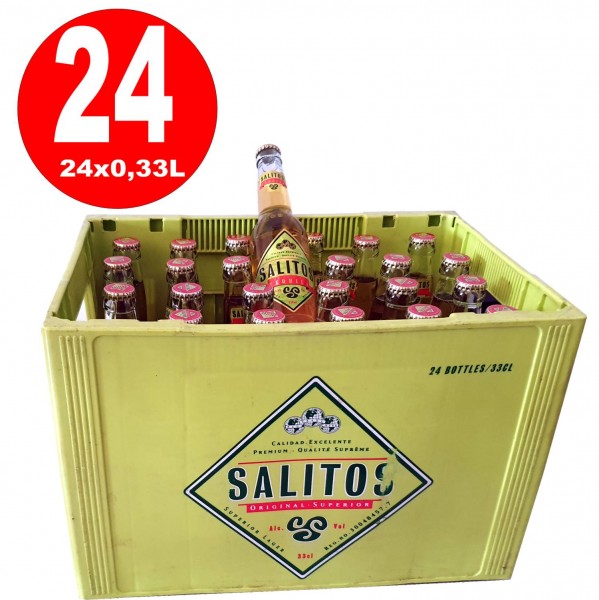 24x Salitos Cerveza Tequila Beer 0.33L 5.9% vol.alc. returnable deposit