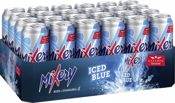24 x Karlsberg Nastrov Flavor Iced Blue energy 0.5L can 5% vol. disposable
