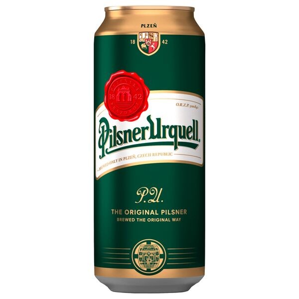 24 x Pilsner Urquell cans 0.5L 4.4% vol one-way