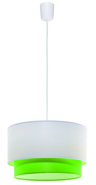 LAMPEX pendant lamp Lida green PVC / fabric 80 x 35 cm