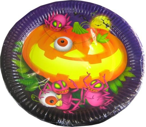 Halloween paper Dekoteller 8 Pack