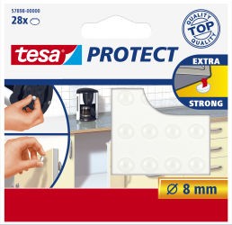 tesa protect*Sliding / Laermstopper, rund.transparent, 8 mm