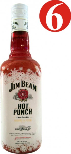 6x Jim Beam Hot Punch 0,7 L Bottle 15 %