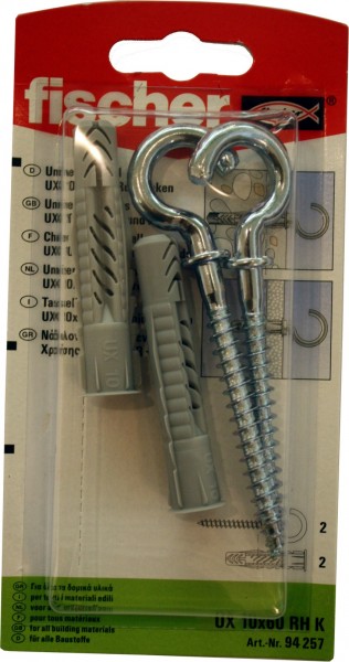 Universal Plug UX 10 x 60 R hook