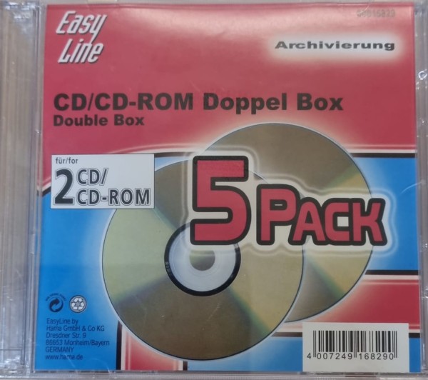 CD-Rom double box 5 sleeves for archiving