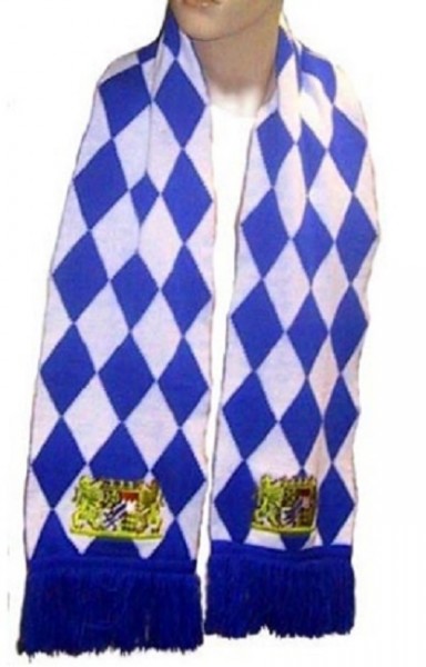 Bayern scarf fan scarf 180 x 21 cm heavy quality, embroidered crest