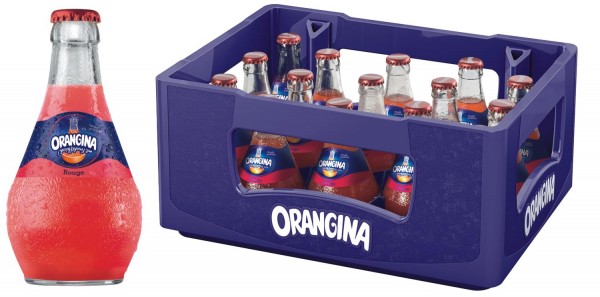 15 x Orangina Limonade rouge 0,25l glass bottle in original case