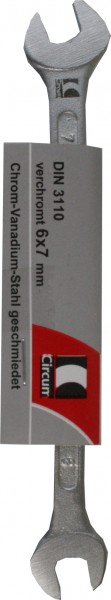 Open end wrench 6x7mm