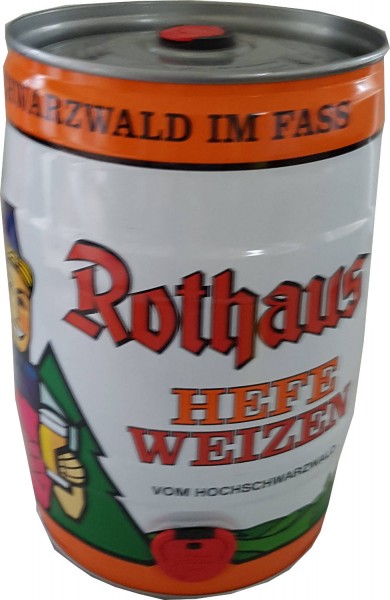 4x Rothaus Hefeweizen 5L keg 5,4% vol