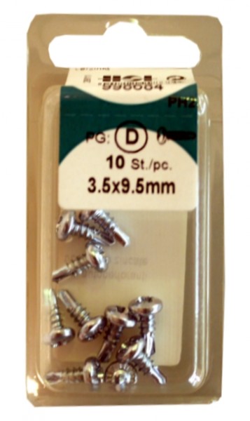 Liko galvanized drilling screws 5 x 9, 5 mm