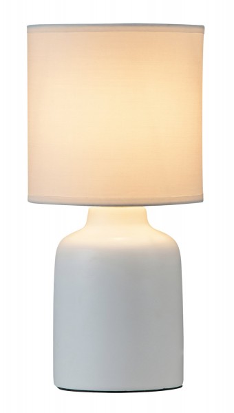Rabalux Ida table lamp white shade: textile