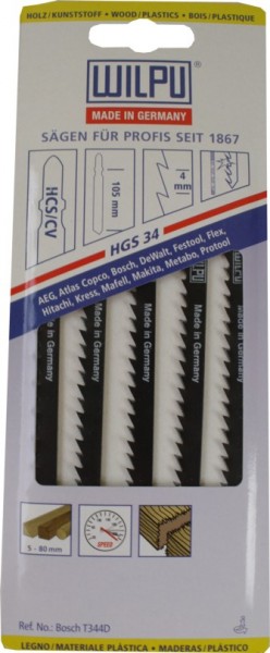 Jigsaw blades hgs 34 A. 5 PCs.