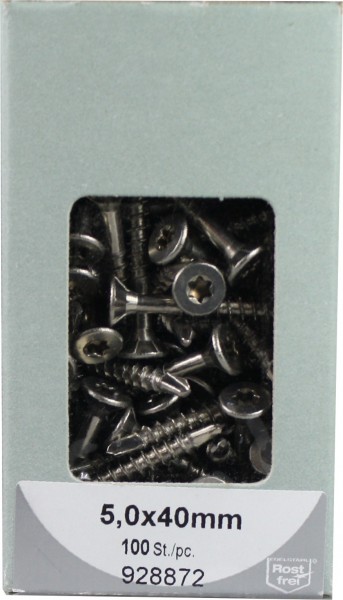 Chipboard screws Torx with Bohrsp. stainless steel 5, 0x40mm