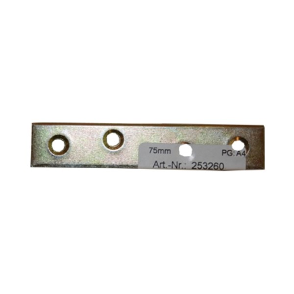 Connection plates 75 mm bright zinc-plated