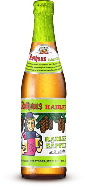 24 x Rothaus Radlerzäpfle Natural Cloudy 0.33 L 2.1% alcohol original box returnable deposit
