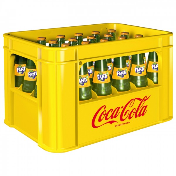 24 x Fanta Orange 0.33L Original Box Glass Bottle