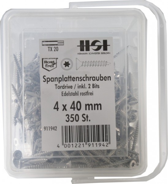 Chipboard screws 4x40mm TX 20 350 PCs.