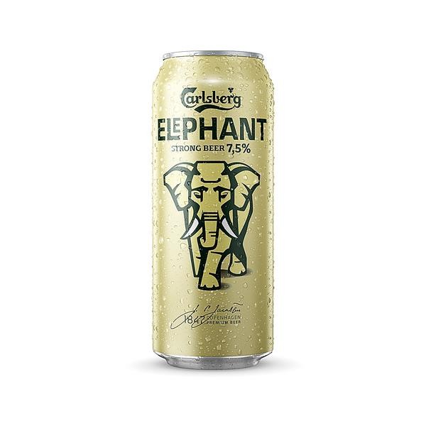 2 x Carlsberg Elephant Beer strong beer 24x 0.5L = 48 cans 7.5% vol ONE-WAY