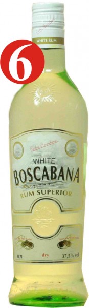 6 x Boscabana white rum 37,5% vol.-Copy