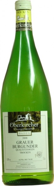 Oberkircher Pinot Gris white wine 1 liter