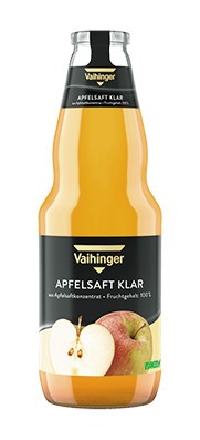 24 x Niehoffs Vaihinger CLEAR APPLE JUICE 0.2l glass bottle in original reusable box