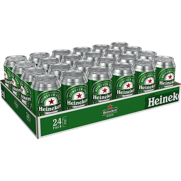 2 x 24x0,33L cans Heineken Lager Beer 5% Vol
