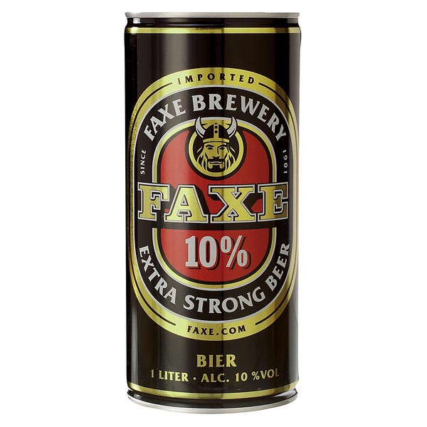 Strong beer. Пиво faxe. Faxe 10% Extra strong, 1 Liter dose Einweg. Faxe escalobur пиво. Holsten strong пиво.